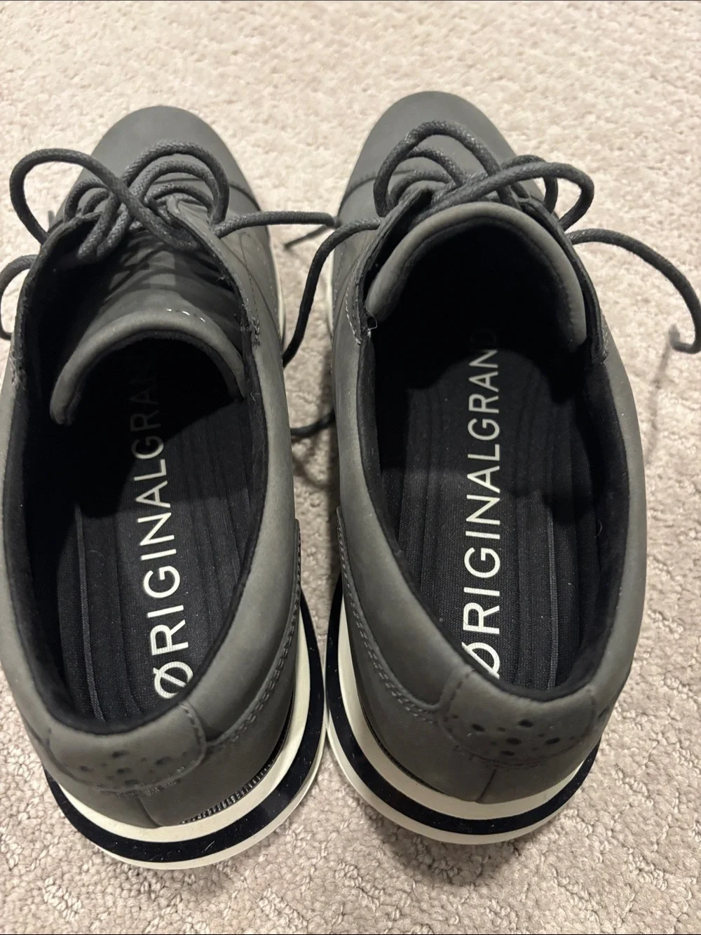 Cole Haan Men's Black Oxford Lace-Up Shoes